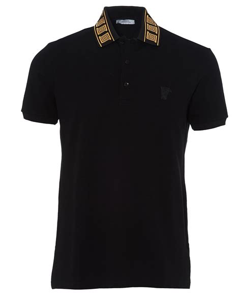 versace black and gold mens clothes|Versace polo shirts for men.